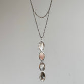 Foldable Silver Geometric Necklace